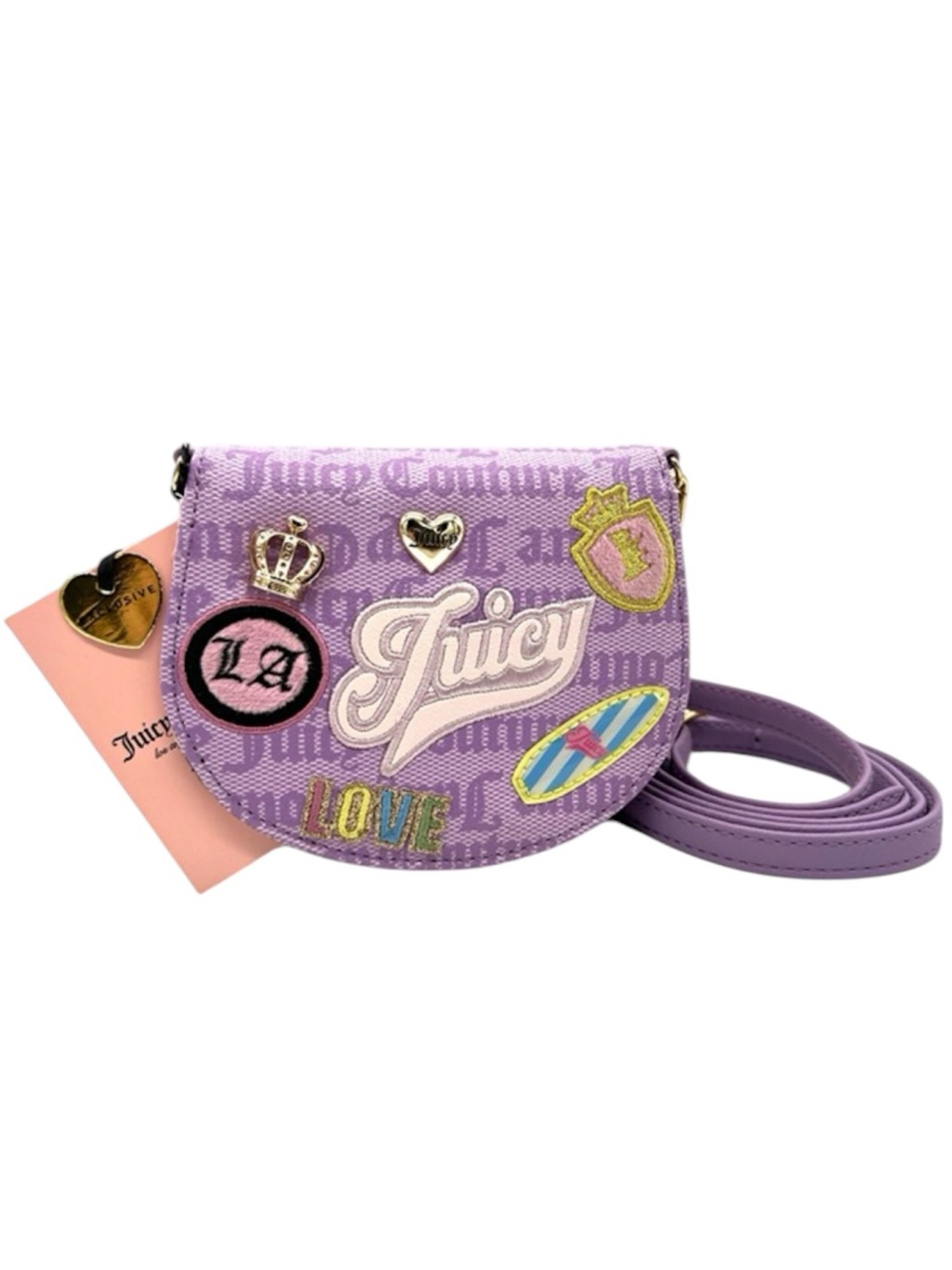 Juicy Couture Run the World Mini Rounded Flap Bifold Crossbody Bag NWT